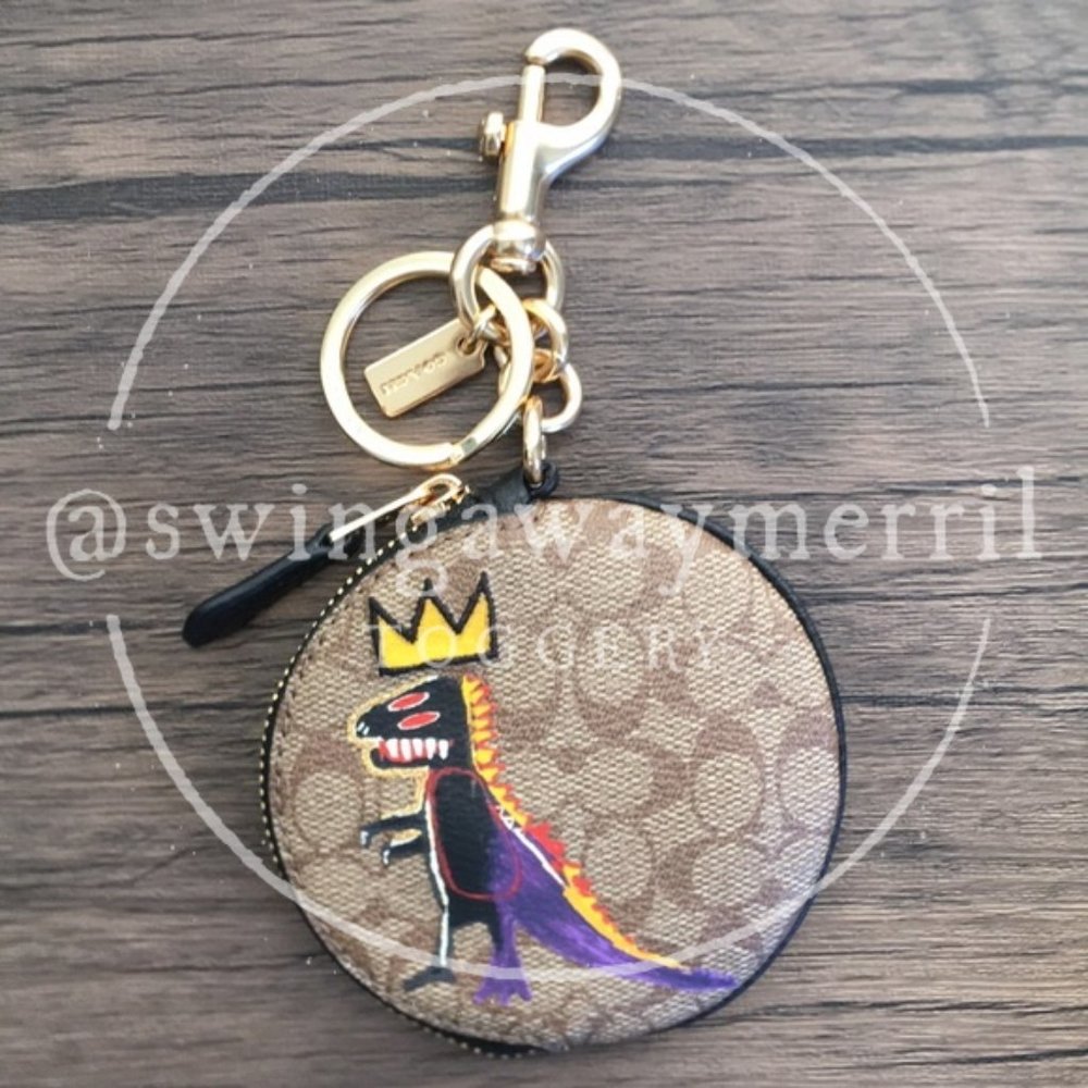 NWT COACH X JEAN-MICHEL BASQUIAT COIN POUCH!